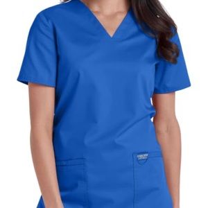 Women’s Cherokee Medium Royal Blue Scrub Top